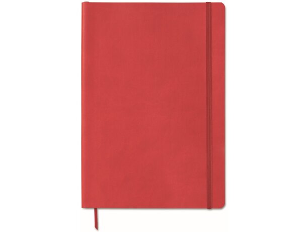 Libreta a5 de polipiel pu (tapa blanda) rojo economica