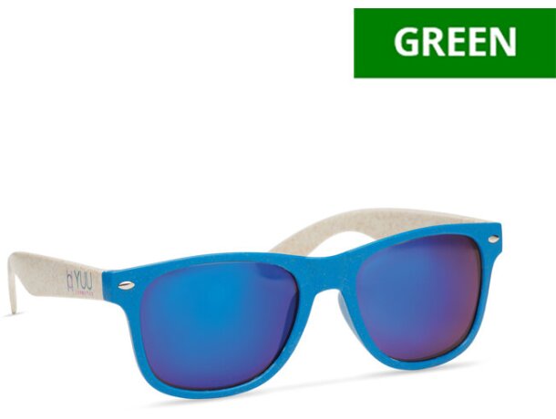 Gafas de sol de paja de trigo/pp completamente personalizadas marron