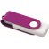 USB giratorio carcasa blanca 8GB con logo a todo color lila