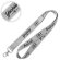 Lanyard purpurina personalizado poliéster brillante mosquetón elegante sin color