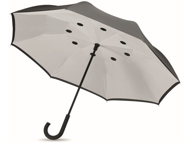 23 paraguas anti viento cierre al revés blanco para empresas