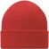 Gorro de doble capa con vuelta rojo