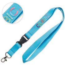 Lanyard de poliéster impreso en 3d con hebilla