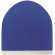 Gorro de doble capa con adorno de color azul royal grabada