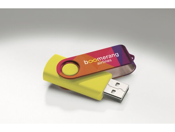 USB giratorio personalizado y económico Techmate multicolour