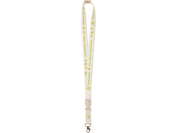 Lanyard de bambú con hebilla para empresas