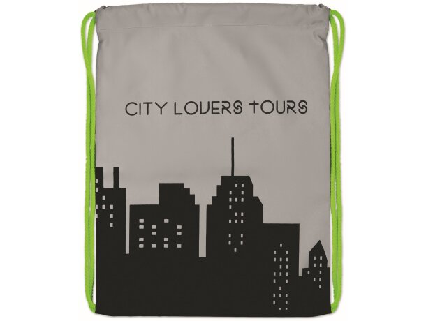 Bolsa de seguridad con cordón reflectante amarillo fluorescente