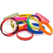 Brazalete silicona Hennaya relieve Pantone 12mm