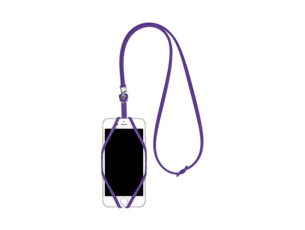 Porta móvil de silicona lila
