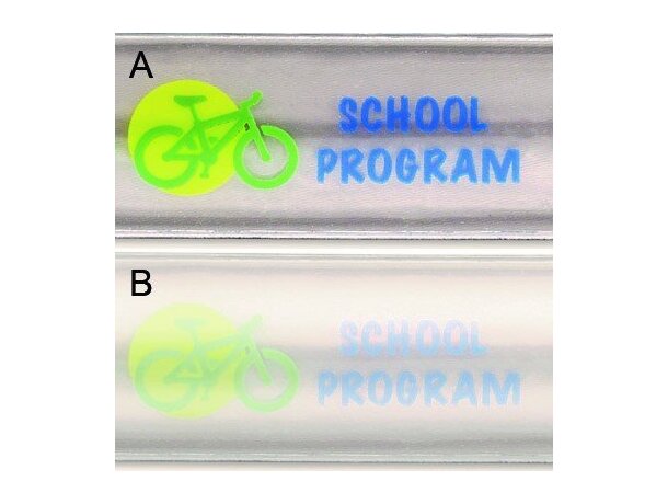 Llavero reflectante con forma personalizada