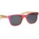 Gafas de sol completamente personalizadas con patillas de bambú rojo
