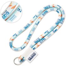 Lanyards baratos tubular nylon Nadym cuatricromía