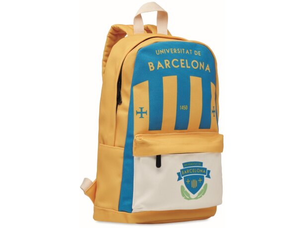 Mochila de poli algodón grabada