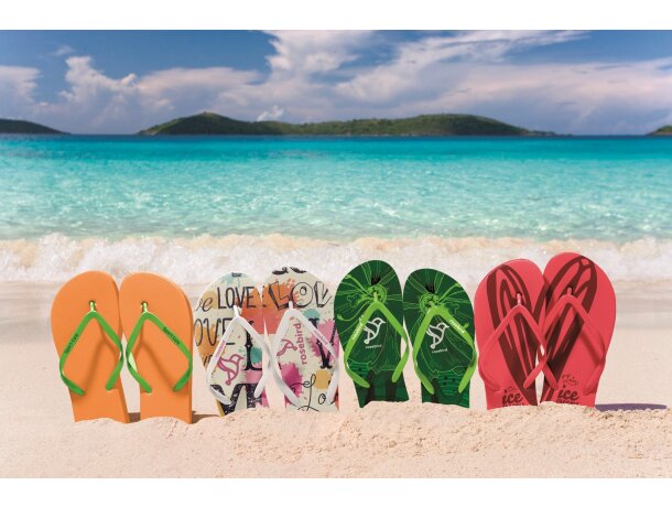 Chanclas de playa de una sola capa personalizado