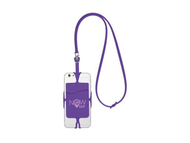 Porta móvil de silicona lila