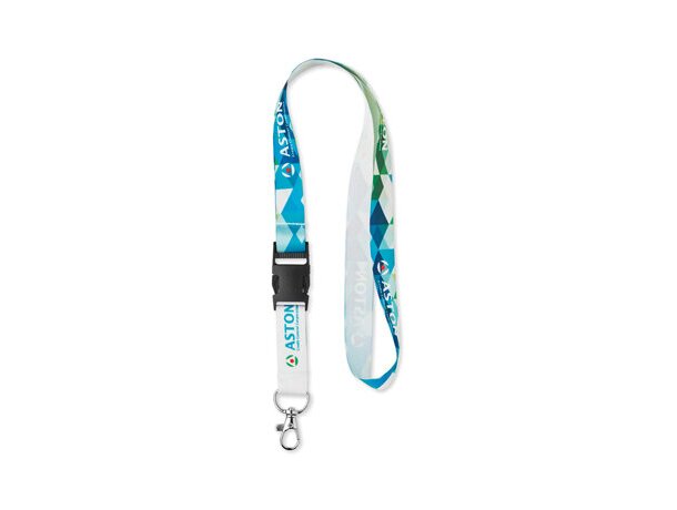 Lanyard satinado, sublimado y con hebilla 