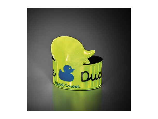 Banda de seguridad reflectante con forma personalizada amarillo  fluorescente