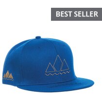 Gorra plana de poliéster 6 paneles de poliéster perfil alto