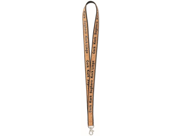 Lanyard con recubrimiento de corcho