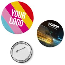 Chapa Teplice con imperdible en metal varios tamaños