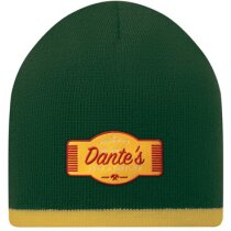 Gorro de doble capa con adorno de color