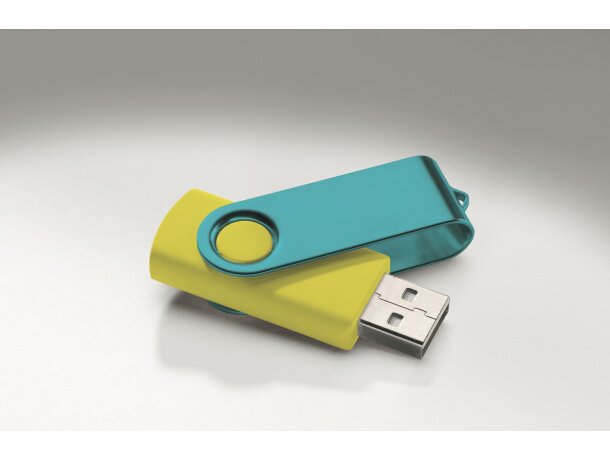USB giratorio personalizado y económico Techmate multicolour
