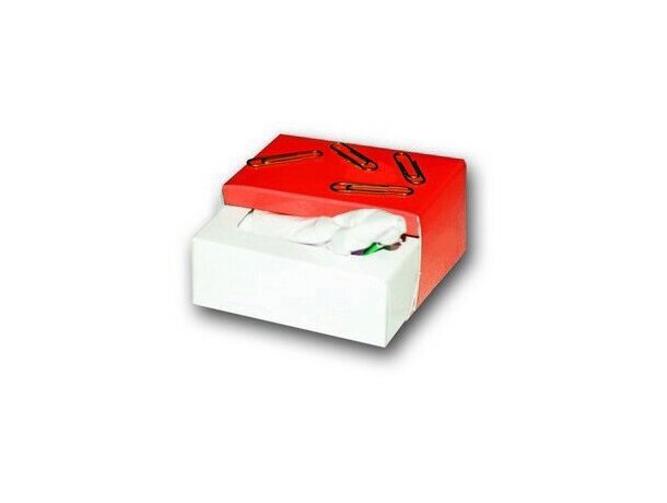 Caja imantada de clips y pañuelos personalizada Caja imantada de clips y pañuelos personalizada