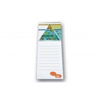 Bloc de notas con soporte de imán personalizada Bloc de notas con soporte de imán personalizada