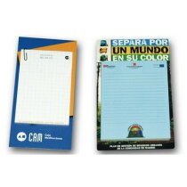 Bloc notas magnético reciclado personalizado Izki