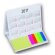 Calendario con notas adhesivas