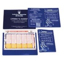 Fundas documentación de vinilo para lotería con bolsillo abierto
