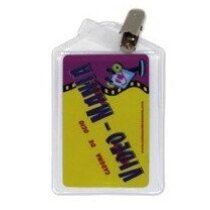 Porta acreditaciones plástico Mequon con clip