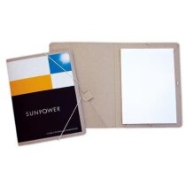 Carpeta de cartón con dos bolsillos y cierre de gomas personalizada Carpeta de cartón con dos bolsillos y cierre de gomas personalizada