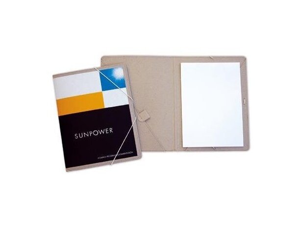Carpeta de cartón con dos bolsillos y cierre de gomas personalizada Carpeta de cartón con dos bolsillos y cierre de gomas personalizada