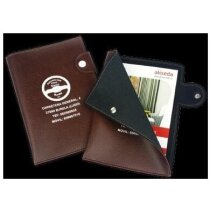 Porta documentos con bolsillo abierto y lengüeta Porta documentos con bolsillo abierto y lengüeta