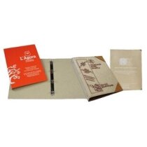 Carpeta Mokronog A4 cuatro anillas cartón reciclado resistente