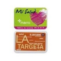 Tarjetero Sahtah plástico transparente cristal