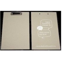 Tablilla de notas de cartón con pinza personalizada