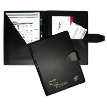 Carpeta de PVC con porta bolígrafos y cierre de velcro Carpeta de PVC con porta bolígrafos y cierre de velcro