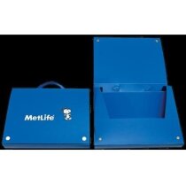 Maletín de plástico con cierre de dos botones personalizado Maletín de plástico con cierre de dos botones personalizado