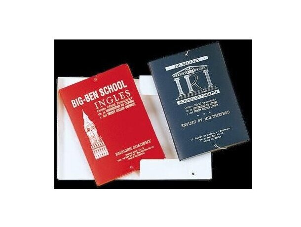 Carpeta dossier con gomas y solapas en plastico personalizada Carpeta dossier con gomas y solapas en plastico personalizada