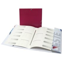 Carpeta de plástico con separadores Carpeta de plástico con separadores
