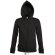 sudadera de mujer con bolsillo canguro sols personalizada negro