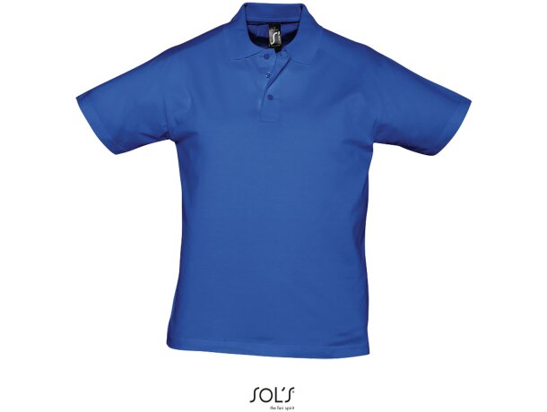 Polo unisex de manga corta prescott de sols 170 gr con logo