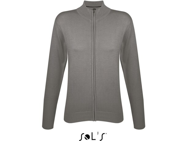 Chaqueta de punto cremallera Gordon Sols personalizada gris Chaqueta de punto cremallera Gordon Sols personalizada gris