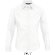 camisa de mujer manga larga tejido popelin sols personalizada blanca blanco