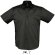 camisa de hombre manga corta 100 algodon sols personalizada negra negro