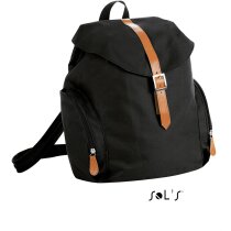 Mochila con solapa y bolsillos laterales Sols Mochila con solapa y bolsillos laterales Sols