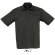 camisa de hombre manga corta sols negra negro