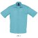 Camisa de hombre de trabajo manga corta en colores Sols azul atolã³n